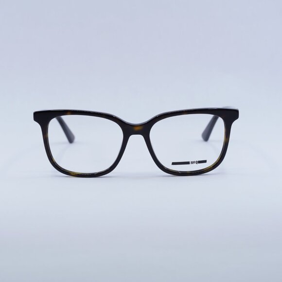 McQ by Alexander McQueen MQ0276O 002 Eyeglasses Havana 52mm Square Frame - Picture 4 of 11
